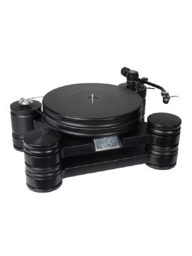 Виниловый проигрыватель Transrotor DARK STAR с тонармом Transrotor TRA9 black, MC головкой Transrotor Merlo Reference, Блоком питания Konstant M1 Reference и прижимным диском