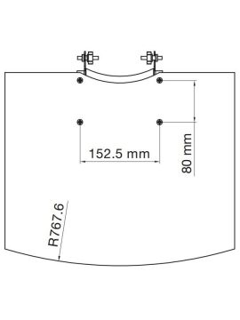 Полка с консолью SMS Flat shelf H grey + Consol