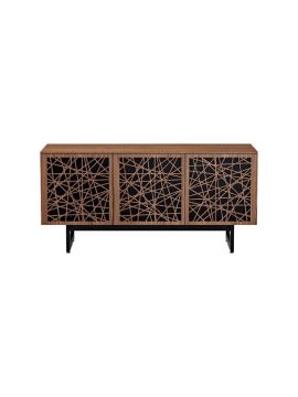 Стойка 3-секционная под телевизор BDI Elements Ricochet Doors, Walnut (8777)