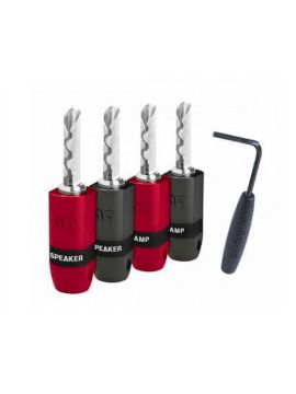 Комплект коннекторов AudioQuest SureGrip 300 - BFA Silver, 4 шт