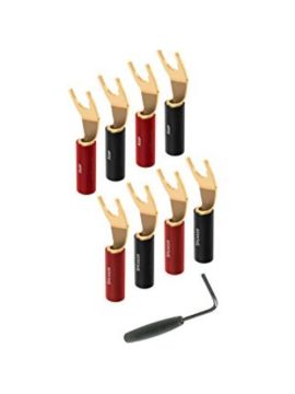 Разъемы AudioQuest SureGrip 100 - Multi-Spade (8 шт, Gold)