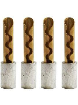 Комплект коннекторов AudioQuest Crimp BFA Gold, 4 шт