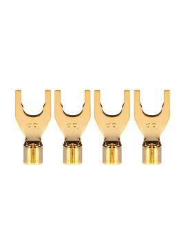 Комплект коннекторов AudioQuest P10M Hanging Gold Crimp Spade, 4 шт