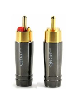 Разъем QED (QE6120+QE6122) Performance RCA, Разъемы RCA Performance (красные и белые) 2 пары