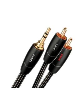Межблочный аудио кабель AudioQuest Tower 3.5mm-2RCA, 0.6 м