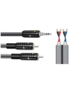 Кабель межблочный аудио Wire World Nano Silver Eclipse Mini Jack to 2RCA 1.0m (SEN1.0M)