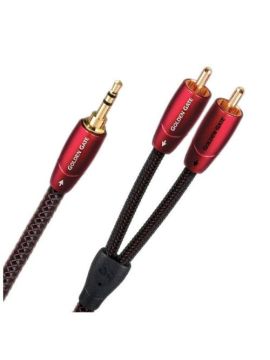 Кабель межблочный аудио AudioQuest Golden Gate 3.5M-2RCA, 0.6 м